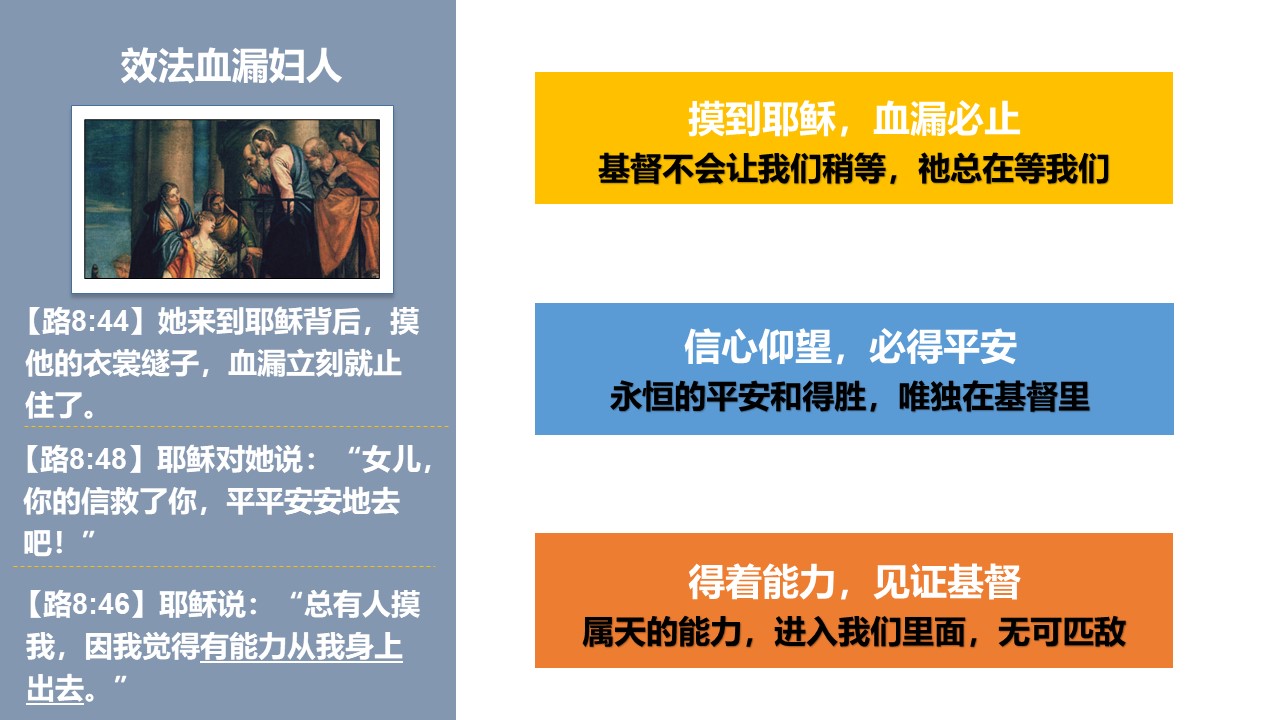 福音杂谈（08）医治血漏妇人 - 大能的福音